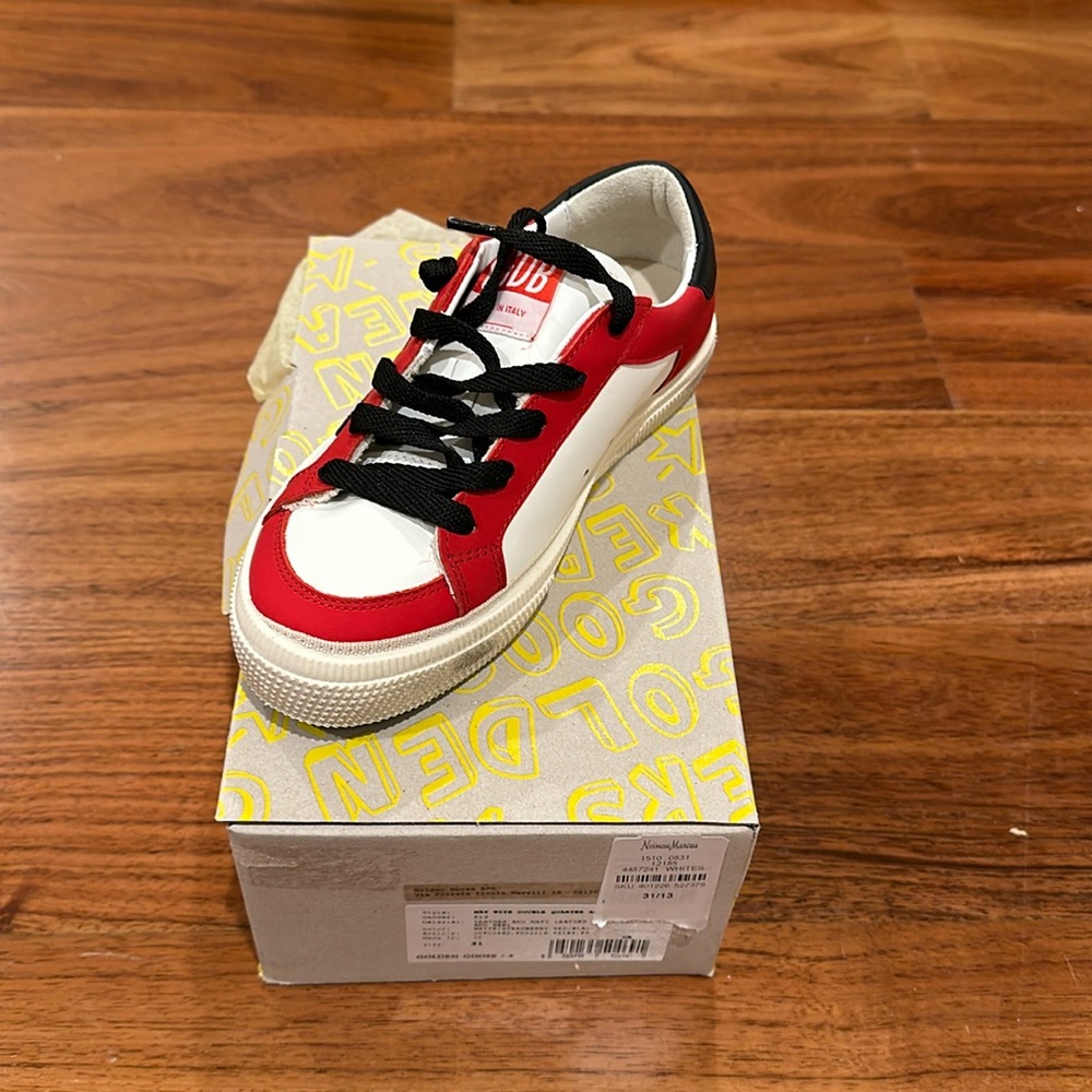 Little girls, golden goose sneakers, never worn- in original box